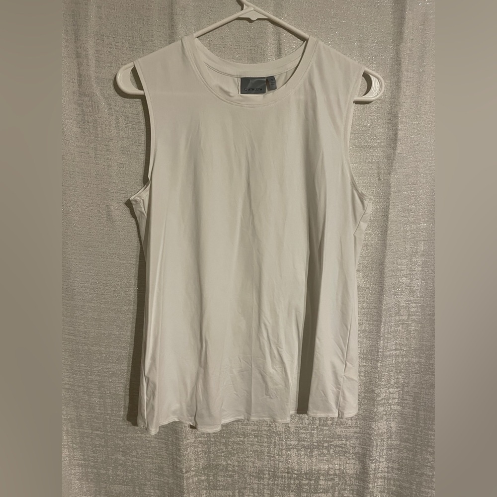 Athleta Sunlover UPF Split Back, Sleeveless Tulip Top Size Small, like NEW!